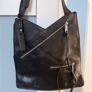 Joe's Jeans Josie Black Vegan Leather Crossbody Bag